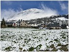 Le village d'Arcizans Dessus sous la neige